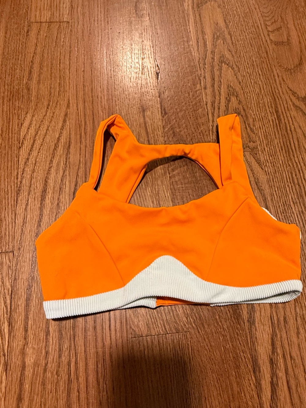 Tiger Friday Orange Rib-TrimTop